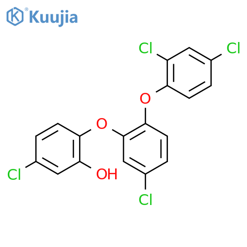 Phenol, 5-chloro-2-[5-chloro-2-(2,4-dichlorophenoxy)phenoxy]- structure