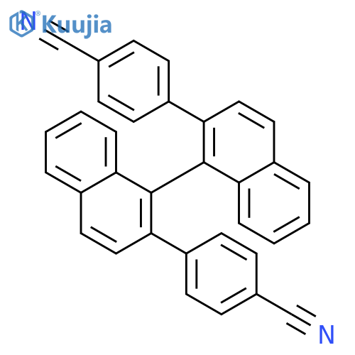 Benzonitrile, 4,4'-(1R)-[1,1'-binaphthalene]-2,2'-diylbis- structure