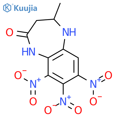 2H-1,5-Benzodiazepin-2-one, 1,3,4,5-tetrahydro-4-methyl-7,8,9-trinitro- structure