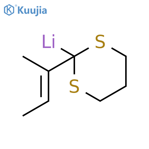 LITHIUM, [2-(1-METHYL-1-PROPENYL)-1,3-DITHIAN-2-YL]- structure