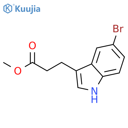 1H-Indole-3-propanoic acid, 5-bromo-, methyl ester structure