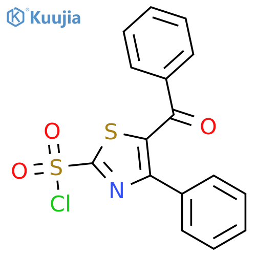 2-Thiazolesulfonyl chloride, 5-benzoyl-4-phenyl- structure