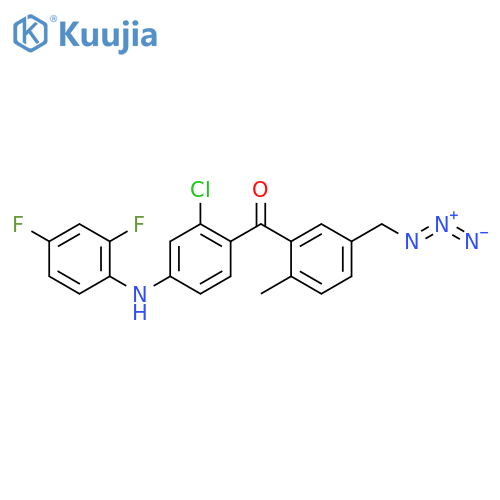 Methanone, [5-(azidomethyl)-2-methylphenyl][2-chloro-4-[(2,4-difluorophenyl)amino]phenyl]- structure