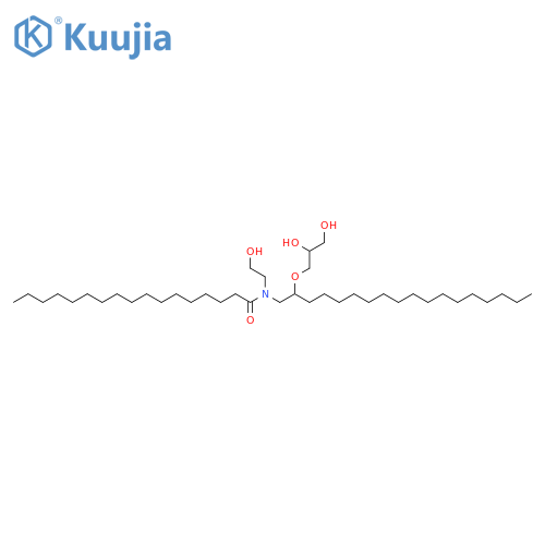 Heptadecanamide,N-[2-(2,3-dihydroxypropoxy)octadecyl]-N-(2-hydroxyethyl)- structure