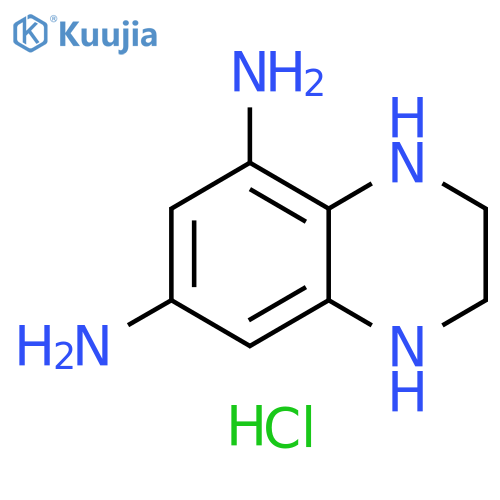 5,7-Quinoxalinediamine, 1,2,3,4-tetrahydro-, hydrochloride (1:2) structure