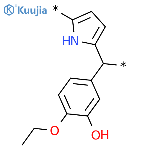 Poly[1H-pyrrole-2,5-diyl[(4-ethoxy-3-hydroxyphenyl)methylene]] structure