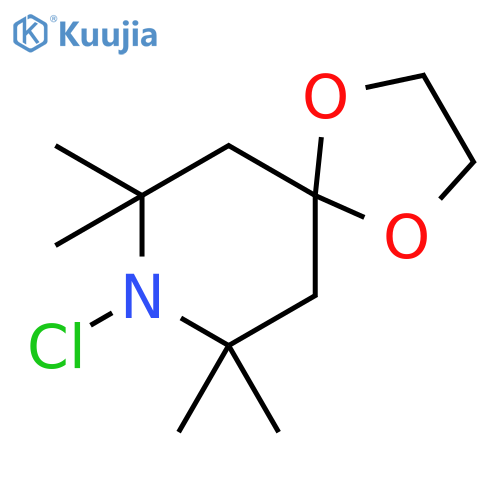 1,4-Dioxa-8-azaspiro[4.5]decane, 8-chloro-7,7,9,9-tetramethyl- structure