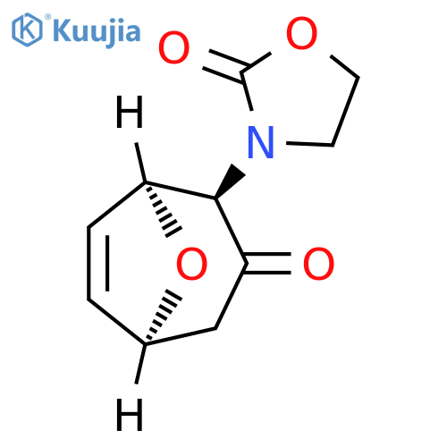 2-Oxazolidinone,3-[(1S,2R,5S)-3-oxo-8-oxabicyclo[3.2.1]oct-6-en-2-yl]- structure