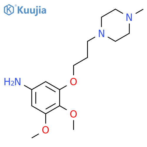 Benzenamine, 3,4-dimethoxy-5-[3-(4-methyl-1-piperazinyl)propoxy]- structure