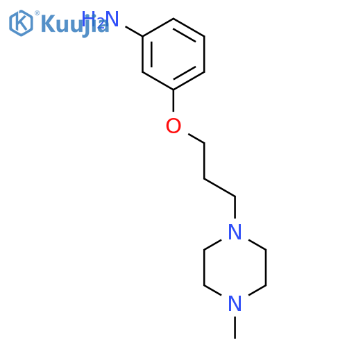 Benzenamine, 3-[3-(4-methyl-1-piperazinyl)propoxy]- structure