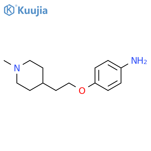 Benzenamine, 4-[2-(1-methyl-4-piperidinyl)ethoxy]- structure