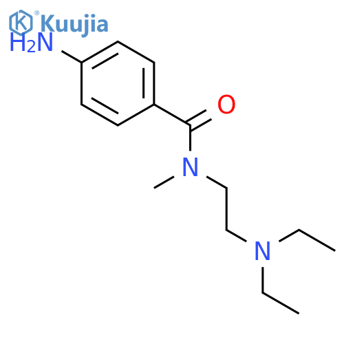 Benzamide, 4-amino-N-[2-(diethylamino)ethyl]-N-methyl- structure