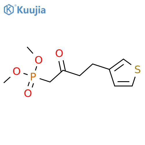 Dimethyl [2-oxo-4-(thiophen-3-yl)butyl]phosphonate structure