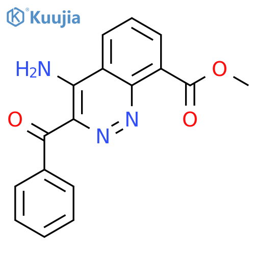 8-Cinnolinecarboxylic acid, 4-amino-3-benzoyl-, methyl ester structure