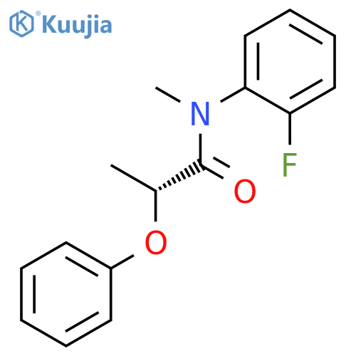 Propanamide, N-(2-fluorophenyl)-N-methyl-2-phenoxy-, (2R)- structure
