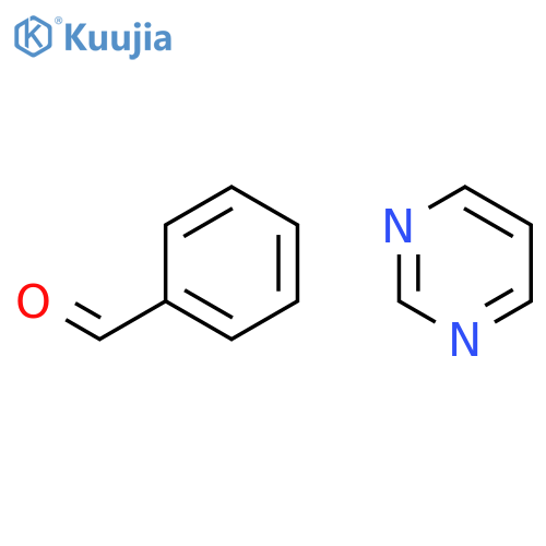 Benzaldehyde, compd. with pyrimidine (1:1) structure