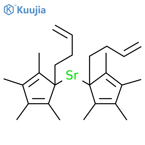 Strontium, bis[1-(3-buten-1-yl)-2,3,4,5-tetramethyl-2,4-cyclopentadien-1-yl]- structure