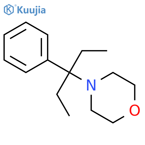 Morpholine, 4-(1-ethyl-1-phenylpropyl)- structure