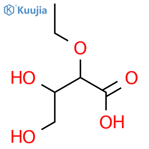 Butanoic acid, 2-ethoxy-3,4-dihydroxy- structure
