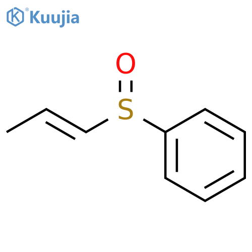 Benzene, (1-propenylsulfinyl)- structure