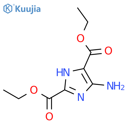 Diethyl 4-amino-1H-imidazole-2,5-dicarboxylate structure