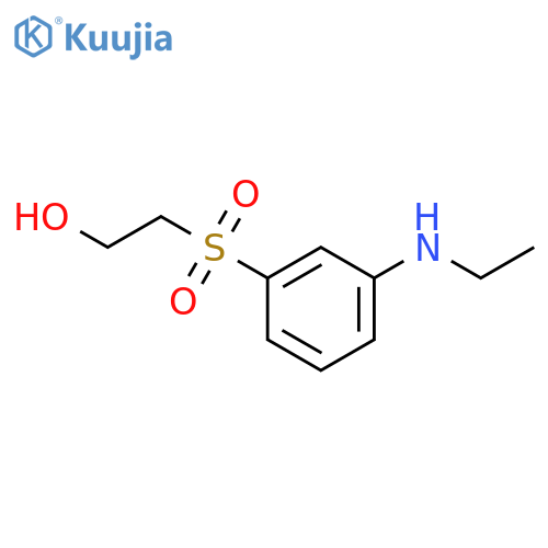 Ethanol,2-[[3-(ethylamino)phenyl]sulfonyl]- structure