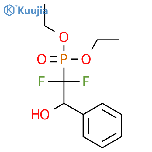 PHOSPHONIC ACID, (1,1-DIFLUORO-2-HYDROXY-2-PHENYLETHYL)-, DIETHYL ESTER structure