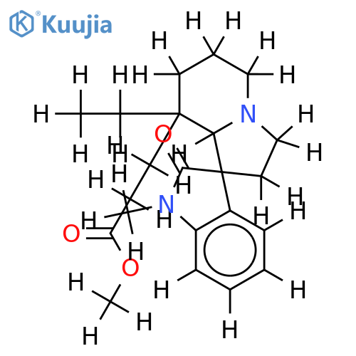 3-(8'-ethyl-1-methyl-2-oxo-1,2,2',3',6',7',8',8'a-octahydro-5'H-spiro[indole-3,1'-indolizin]-8'-yl)-propionic acid methyl ester structure