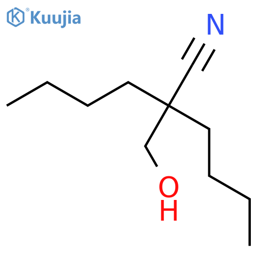 2-butyl-2-(hydroxyMethyl)hexanenitrile structure