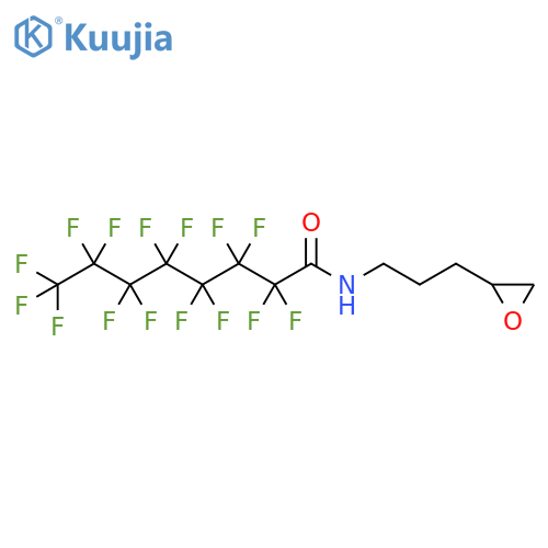 Octanamide,2,2,3,3,4,4,5,5,6,6,7,7,8,8,8-pentadecafluoro-N-(3-oxiranylpropyl)- structure