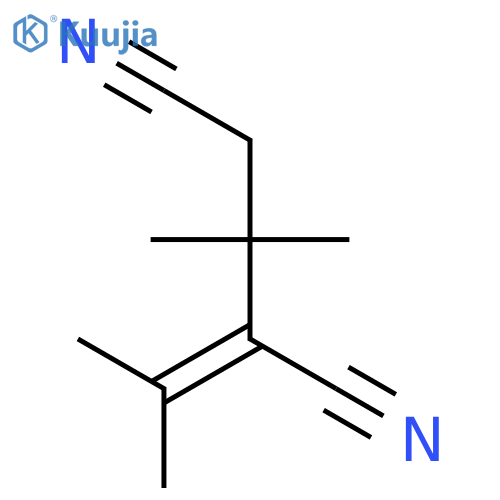 Pentanedinitrile, 3,3-dimethyl-2-(1-methylethylidene)- structure