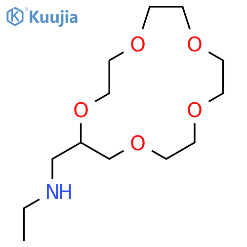 1,4,7,10,13-PENTAOXACYCLOPENTADECANE-2-METHANAMINE, N-ETHYL- structure