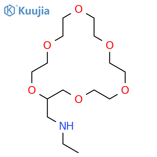 1,4,7,10,13,16-HEXAOXACYCLOOCTADECANE-2-METHANAMINE, N-ETHYL- structure