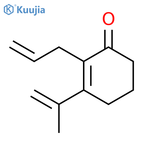 2-CYCLOHEXEN-1-ONE, 3-(1-METHYLETHENYL)-2-(2-PROPENYL)- structure