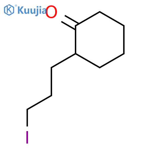 CYCLOHEXANONE, 2-(3-IODOPROPYL)- structure