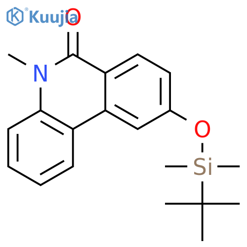 6(5H)-Phenanthridinone,9-[[(1,1-dimethylethyl)dimethylsilyl]oxy]-5-methyl- structure