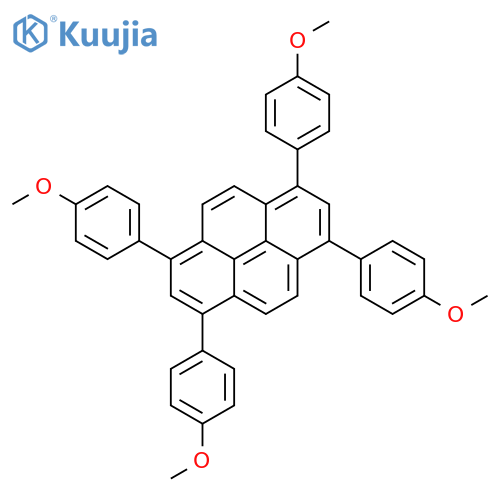 Pyrene, 1,3,6,8-tetrakis(4-methoxyphenyl)- structure