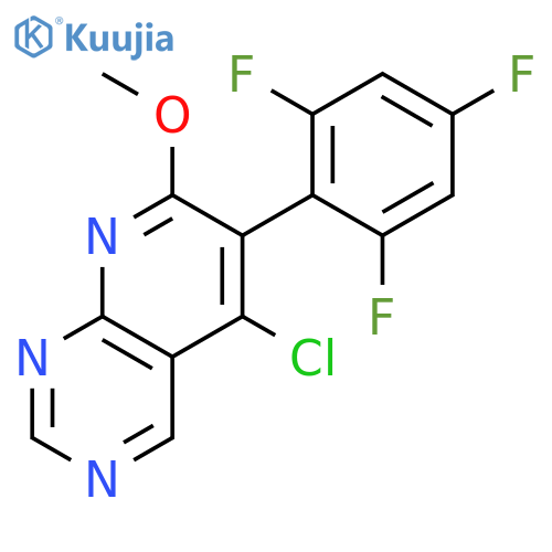 Pyrido[2,3-d]pyrimidine, 5-chloro-7-methoxy-6-(2,4,6-trifluorophenyl)- structure