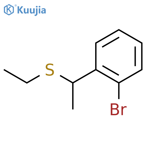 Benzene, 1-bromo-2-[(1R)-1-(ethylthio)ethyl]- structure