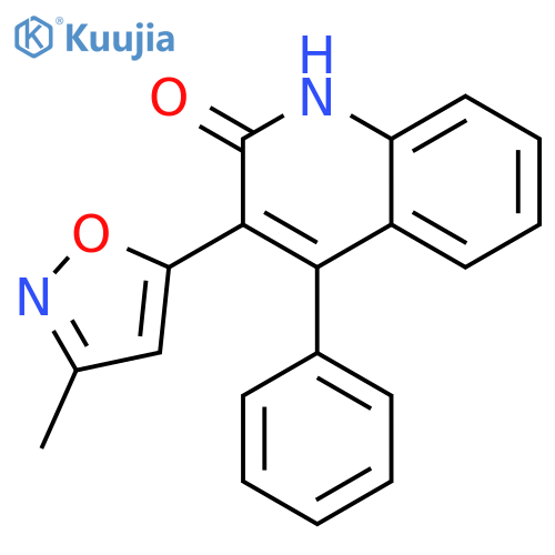 2(1H)-Quinolinone, 3-(3-methyl-5-isoxazolyl)-4-phenyl- structure