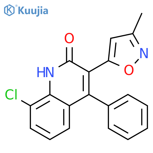 2(1H)-Quinolinone, 8-chloro-3-(3-methyl-5-isoxazolyl)-4-phenyl- structure