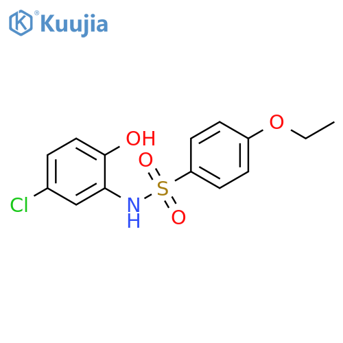 N-(5-chloro-2-hydroxyphenyl)-4-ethoxybenzene-1-sulfonamide structure