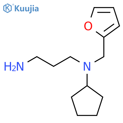 N-Cyclopentyl-N-(2-furylmethyl)propane-1,3-diamine structure