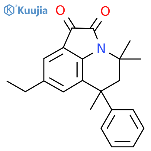 8-Ethyl-4,4,6-trimethyl-6-phenyl-5,6-dihydro-4H-pyrrolo3,2,1-ijquinoline-1,2-dione structure