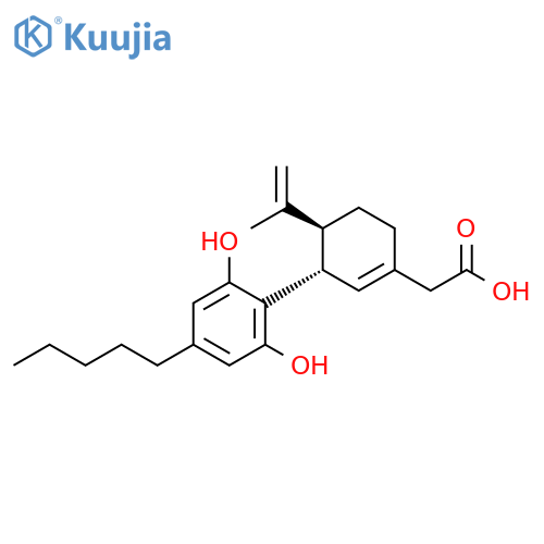 1-Cyclohexene-1-acetic acid,3-(2,6-dihydroxy-4-pentylphenyl)-4-(1-methylethenyl)-, (3S,4S)- structure