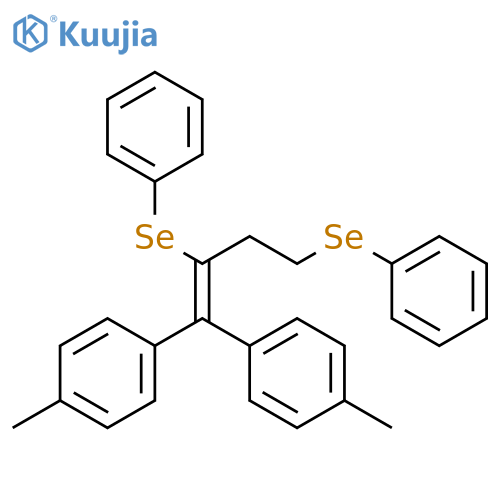 Benzene, 1,1'-[2,4-bis(phenylseleno)-1-butenylidene]bis[4-methyl- structure