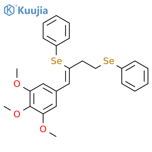 Benzene, 5-[(1Z)-2,4-bis(phenylseleno)-1-butenyl]-1,2,3-trimethoxy- structure