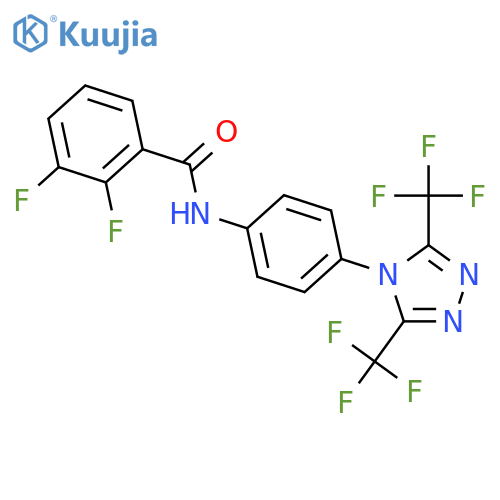 Benzamide,N-[4-[3,5-bis(trifluoromethyl)-4H-1,2,4-triazol-4-yl]phenyl]-2,3-difluoro- structure