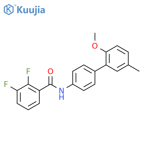 Benzamide, 2,3-difluoro-N-(2'-methoxy-5'-methyl[1,1'-biphenyl]-4-yl)- structure
