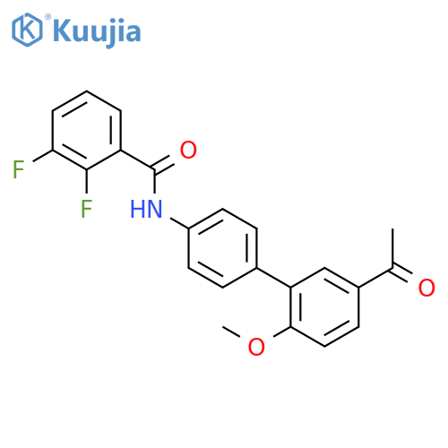 BENZAMIDE, N-(5'-ACETYL-2'-METHOXY[1,1'-BIPHENYL]-4-YL)-2,3-DIFLUORO- structure